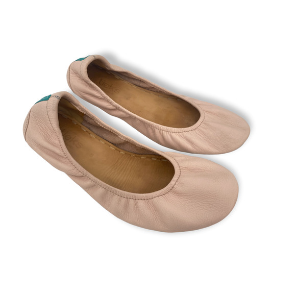 Tieks Shoes - Tieks CLASSICS Ballerina Size 8 Pink Full-Grain Matte Cushioned Italian Leather